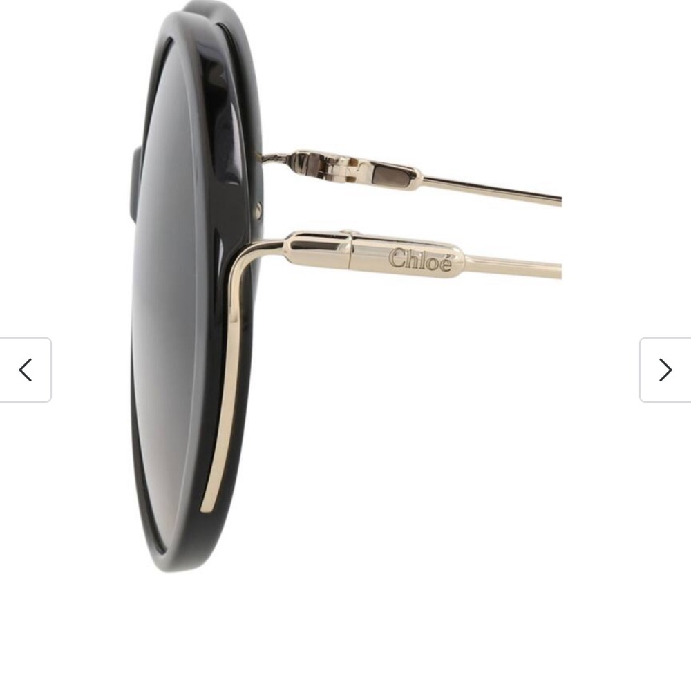 Chloe Black and gold-tone Oversized Sunglasses - Picture 4 of 10